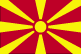 Flag of Macedonia is a yellow sun with eight broadening rays extending to the edges of the red field.