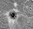Khensu Crater on Ganymede