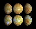 Full Disk Views of Io (Natural and Enhanced Color)