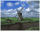 Photo of a windmill in the Netherlands