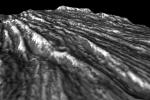 Perspective View of Bright Ridges in Uruk Sulcus