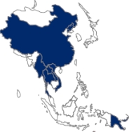 Map of Southeast Asia.