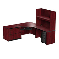 HE2200R - Harmony Right Return Corner Workstation with Open Shelf