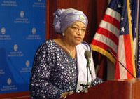 Ellen Johnson Sirleaf at USIP