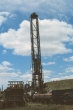 Close-up of transect-site drill rig; Cimarron site.