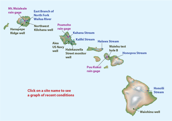 image map of hawaiian islands