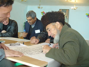 USAID provides community development grants and trainings to support Turkmen community leaders