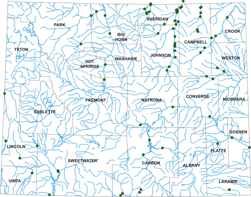 Map of sampling sites