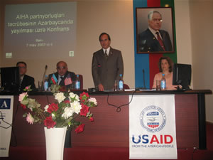 USAID Country Coordinator Scott Taylor delivered opening remarks at conference