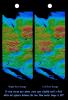 Stereo Pair of Height as Color & Shaded Relief, New York State, Lake Ontario to Long Island
