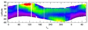 Seasonal Trend in Water Vapor Seen from Orbit