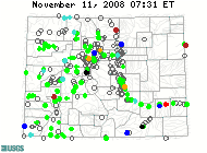 Current streamflow conditions map.