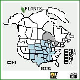 Distribution of Silphium integrifolium Michx.. . Image Available. 