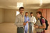 An Iraqi engineer briefs a DART Program Officer inside a prefabricated building that is to be used as the headquarters for the town council in the southern Iraqi town of Umm Qasr.  The U.S. Government, through USAID's Office of Transition Initiatives, is funding the construction of the building, and the purchase of office furniture, computers and other equipment.  