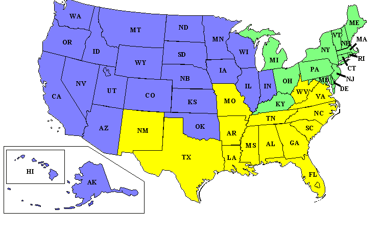 Graphical Map of the United States