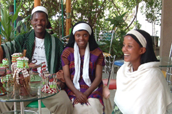 Photo of Ethiopian couple and bride-to-be.