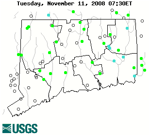 streamflow conditions map