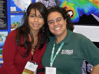 Claudia Flores with a graduate student from Puerto Rico