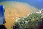 Photo - Aereal photo of Rio de la Plata sediment plume.