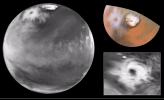 Hubble Views Colossal Polar Cyclone on Mars