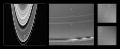 This collection of Cassini images provides context for understanding the 
location and scale of propeller-shaped features observed within Saturn's A 
ring
