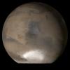 This picture is a composite of Mars Global Surveyor (MGS) Mars Orbiter Camera (MOC) daily global images acquired at Ls 107° of the Syrtis Major face during a previous Mars year