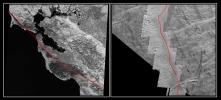 The San Andreas Fault and a Strike-slip Fault on Europa