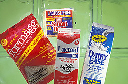 Lactose-free milk and milk products: Click here for full photo caption.
