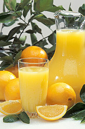 Oranges and orange juice: Click here for full photo caption.