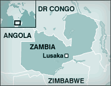 Map of Zambia