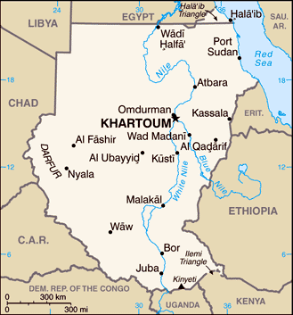 Photo: Map of Sudan