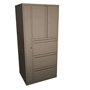 Opus Closed Bookshelf Left-Hand Door Kiosk