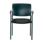 Rapture Poly Back/Upholstered Seat with Black Frame and Shell