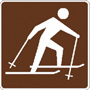 Ski Touring Sign, 12 in. x 12 in. 