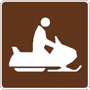 Snowmobiling Sign, 12 in. x 12 in. 