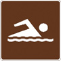 Swimming Sign, 12 in. x 12 in. 