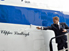 Erik Lindbergh dedicates the flying observatory.