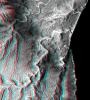 Anaglyph, Landsat overlay, Southernmost Coastal Oman