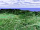 Perspective View with Landsat Overlay, Costa Rica