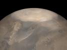 Early Spring Dust Storms at the North Pole of Mars