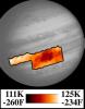 Photopolarimeter/Radiometer (PPR) Temperature Map of Great Red Spot