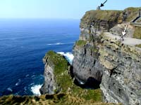 Limestone Cliffs of Moher on the Irish west coast.