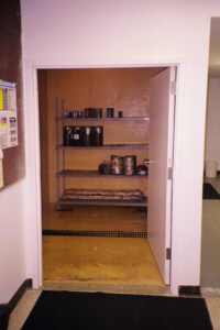 Wet cure room at the Soil/Rock Properties Laboratory