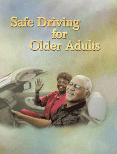 image of brochure cover showing elderly man driving with his daughter
