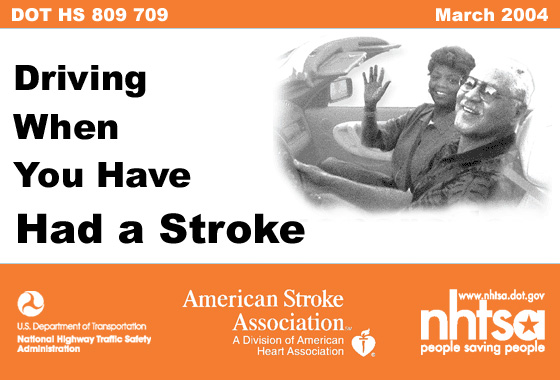 Driving when you have had a stroke cover graphic