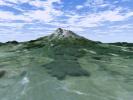 Perspective View with Landsat Overlay, Mount Shasta, Calif.