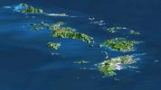 SRTM Perspective with Landsat Virgin Islands, Carribean