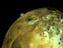 Volcanic explosion on Io