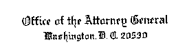 Letterhead of the Attorney General