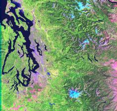 ETM+ image from Landsat 7 (Seattle, WA)